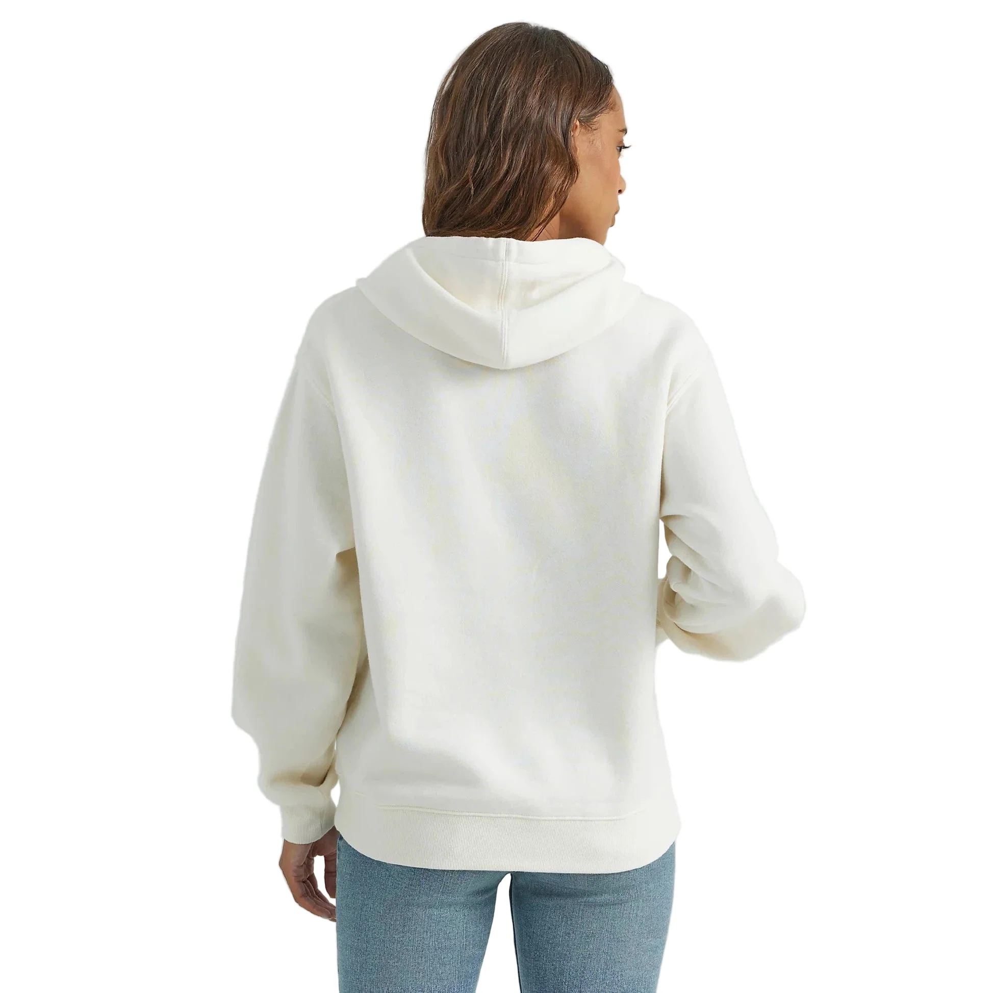 Wrangler Women's Retro Western Vintage Hoodie - White/Brown - Image 2