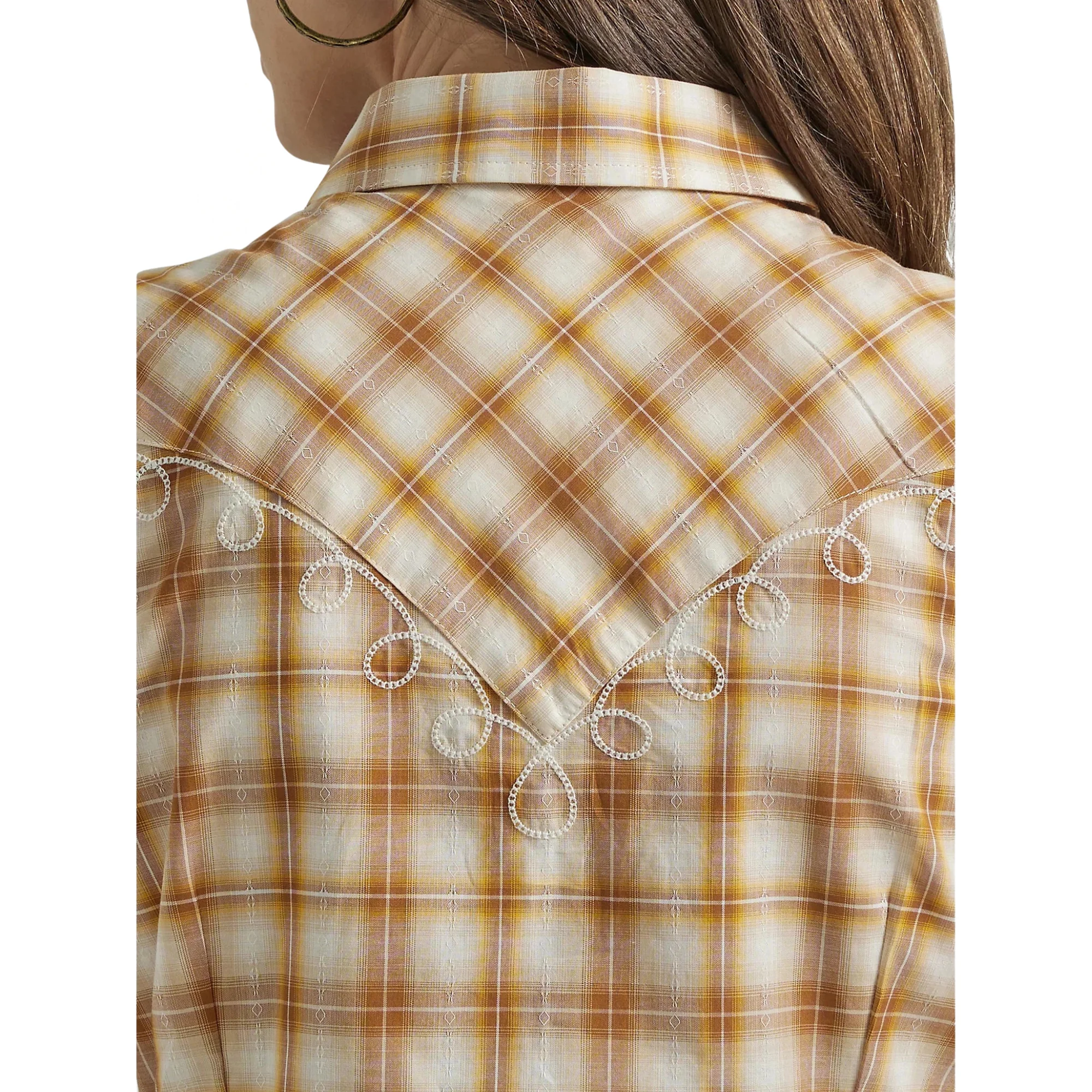 Wrangler Women's Slim Rodeo Snap Shirt - Yellow - Image 4