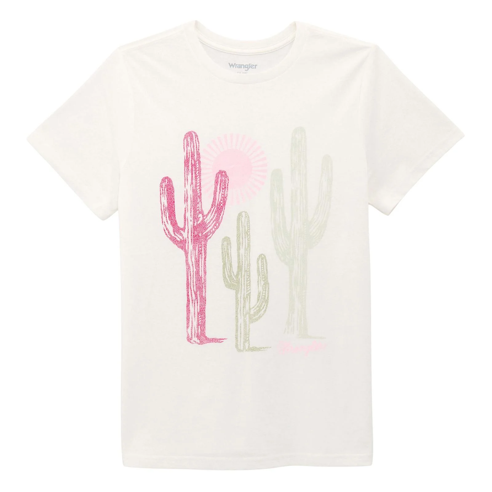 Wrangler Women's Short Sleeve Tee Shirt - Bright White Heather