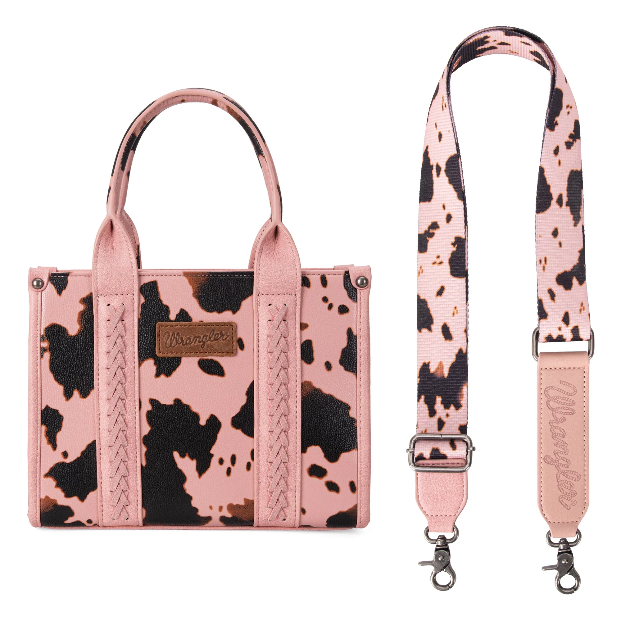 Wrangler Women's Cowprint Tote/Crossbody -  Multiple Colors - Image 2