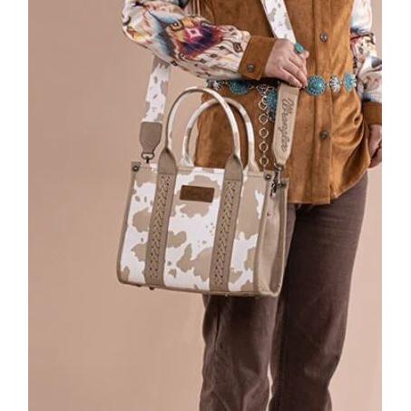 Wrangler Women's Cowprint Tote/Crossbody -  Multiple Colors - Image 4