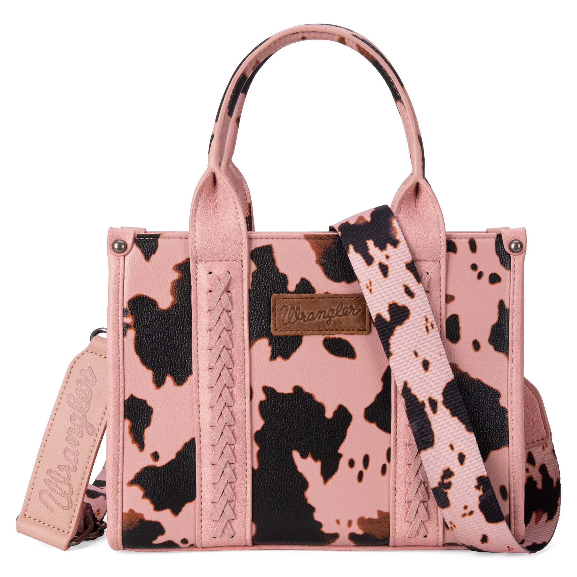 Wrangler Women's Cowprint Tote/Crossbody -  Multiple Colors - Image 8