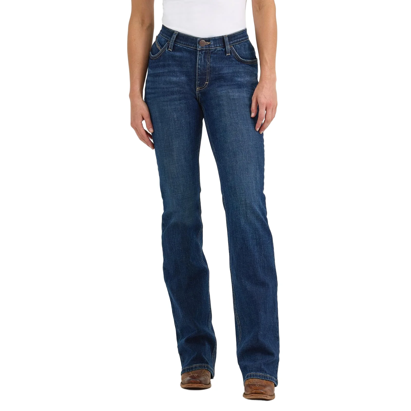 Wrangler Women's Ultimate Willow Riding Mid Rise Jean - Andrea
