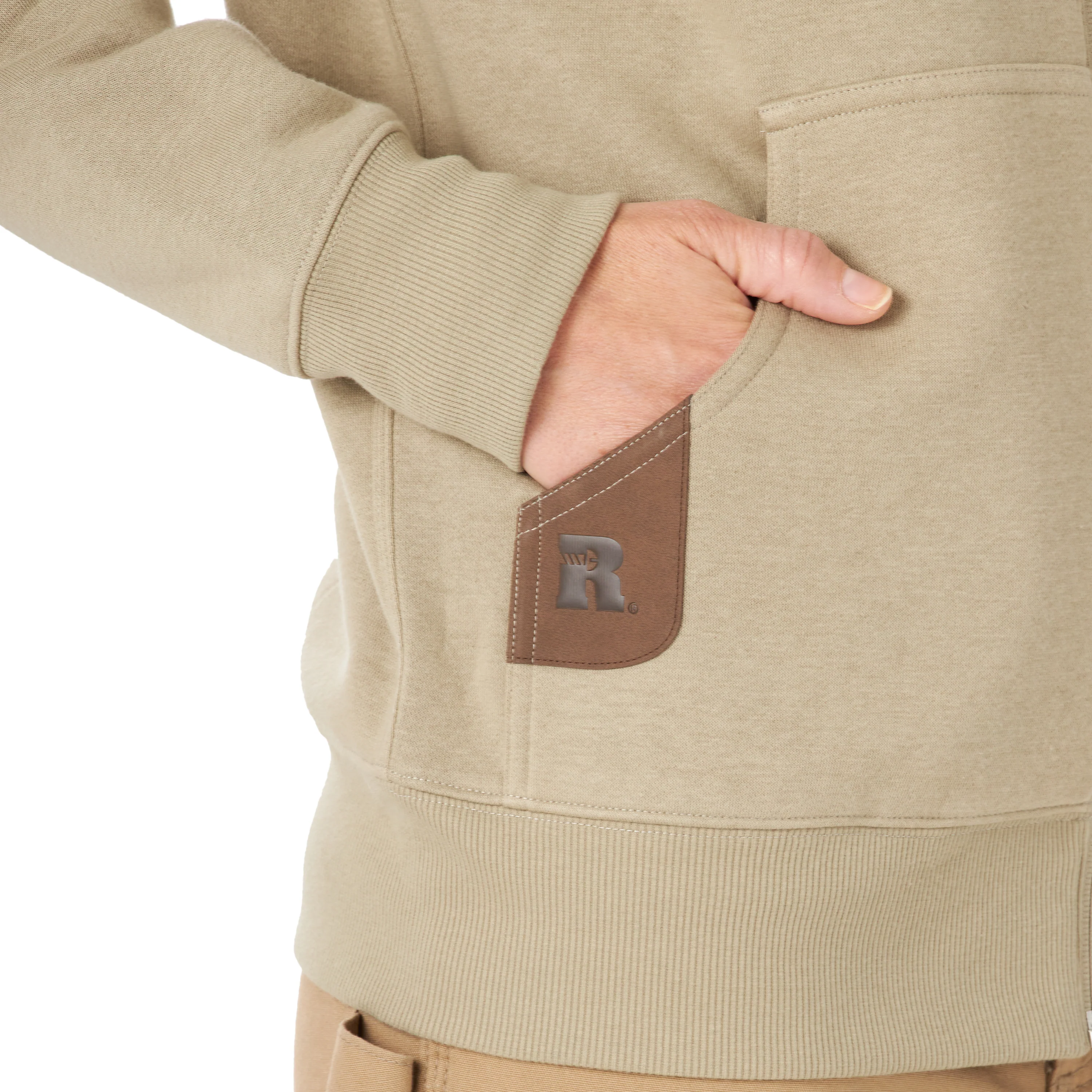 Wrangler Women's RIGGS Work Hoodie - Tan - Image 5