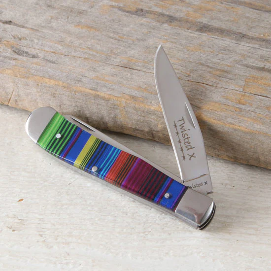 Twisted X Knife 3 1/4" SS Blade Southwest Design Handle