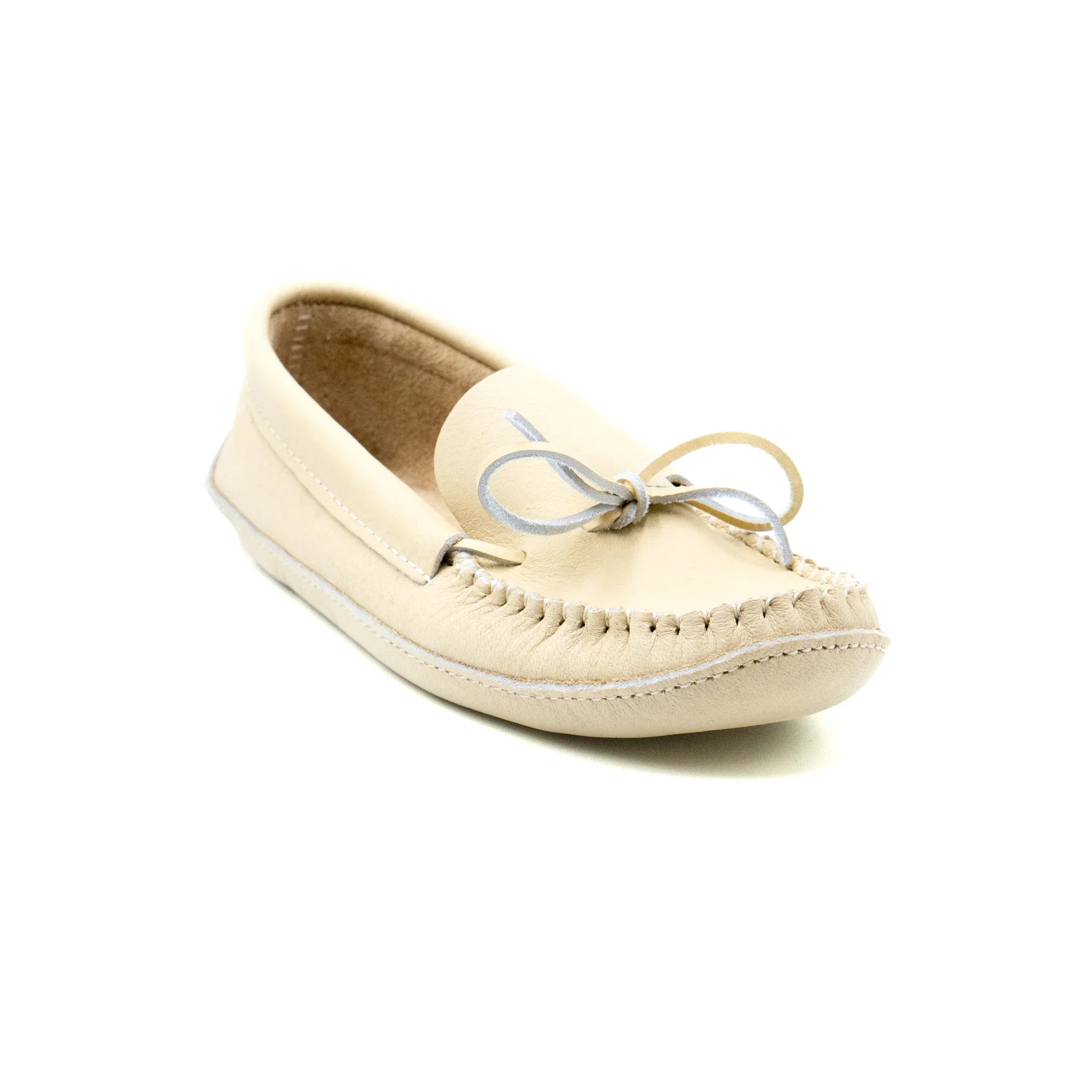 Bastien Yanonhchia (Home) Ladies Moccasins - Cream