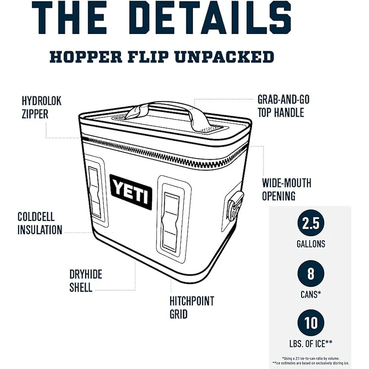 Yeti Hopper Flip 8 Soft Cooler  - Cherry Blossom - Image 4