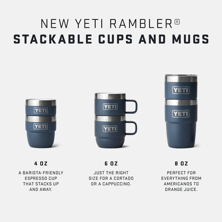 Yeti Rambler 118ml Stackable Cups - White - Image 4