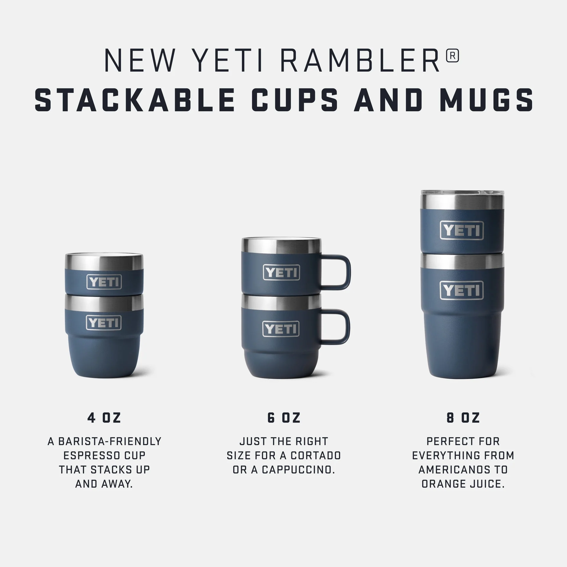 Yeti Rambler 177ml Stackable Mugs - Black - Image 4