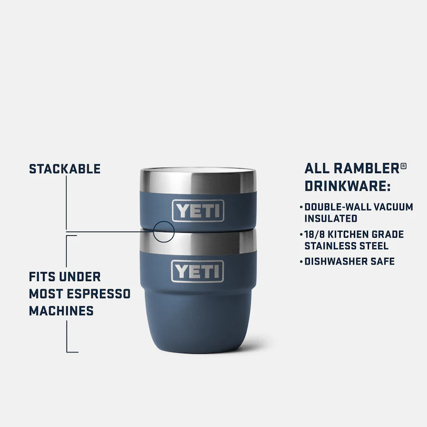 Yeti Rambler 177ml Stackable Mugs - Navy - Image 3