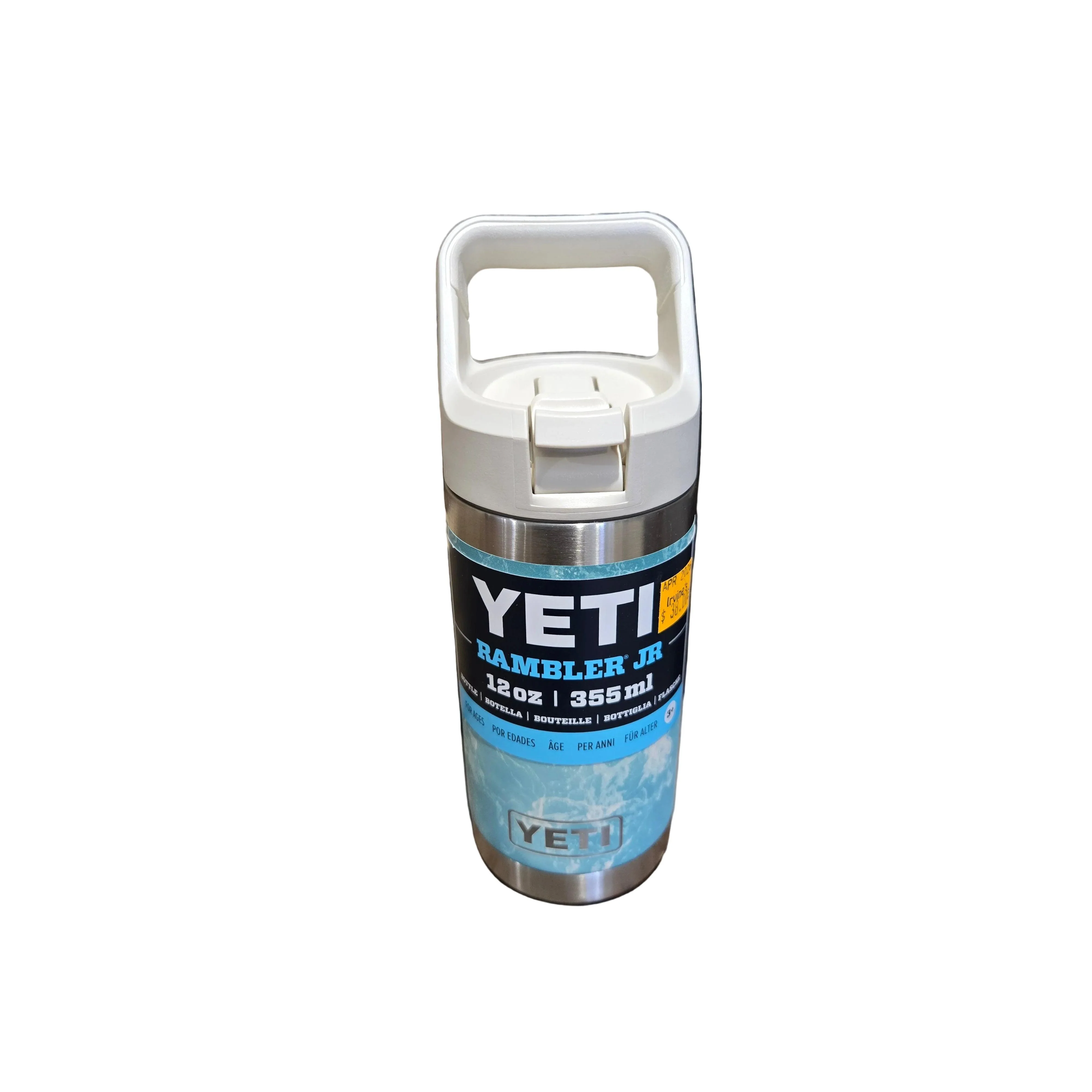 Yeti Rambler® Jr. 355mL Kids Water Bottle w/ Color Matched Straw Cap - Seaview