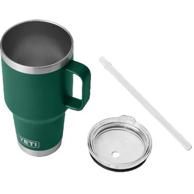 Yeti Rambler 1.2L Straw Mug Intl - Black Forest Green - Image 2