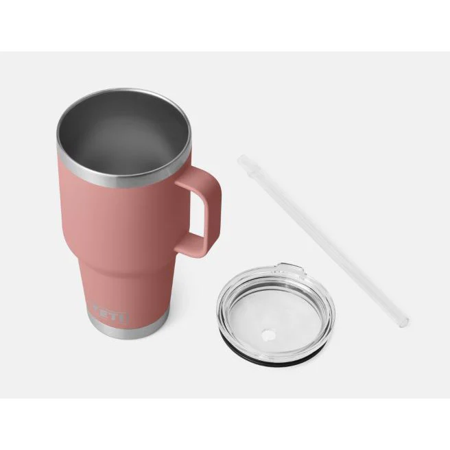 Yeti Rambler 1L Straw Mug - Sandstone Pink - Image 2