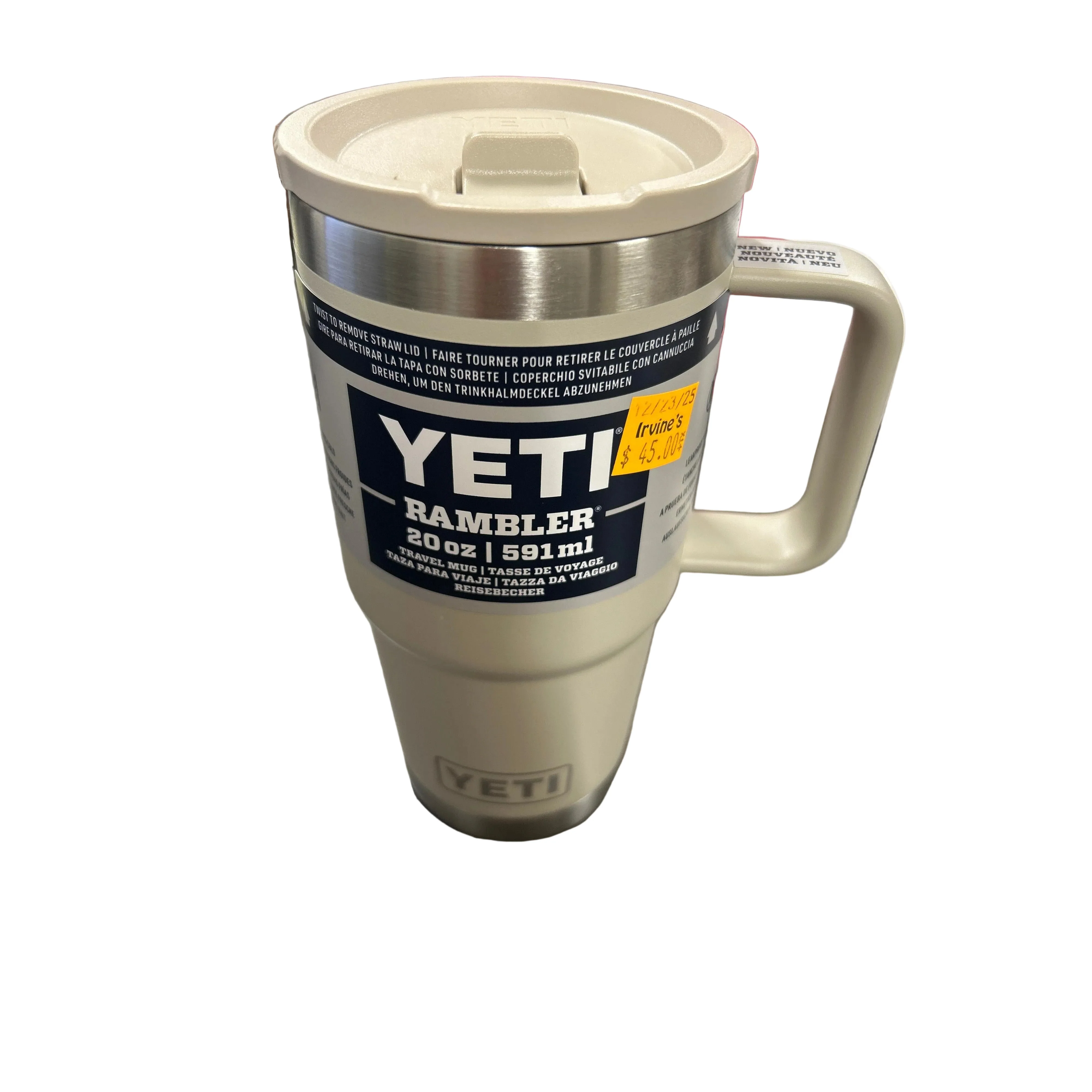 Yeti Rambler 591ml Rambler Travel Mug w Stronghold Lid
