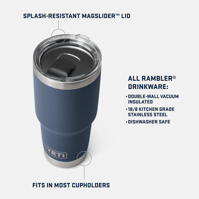 Yeti Rambler 887ml Tumbler w/Magslider Lid - King Crab Orange - Image 4