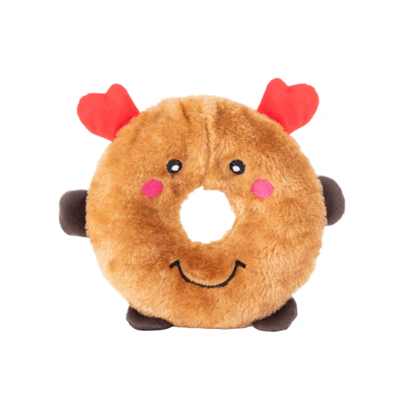 Zippy Paws Holiday Donutz Buddies Reindeer